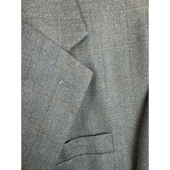 OSCAR DE LA RENTA gray silk wool mens suit jacket blazer 40R NWOT - Picture 2 of 10